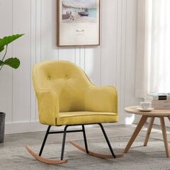 Supama kėdė, geltona цена и информация | Кресла в гостиную | pigu.lt
