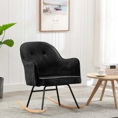 Supama kėdė, juoda цена и информация | Кресла в гостиную | pigu.lt