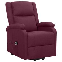 Atsistojantis atlošiamas krėslas, violetinis, audinys kaina ir informacija | Svetainės foteliai | pigu.lt
