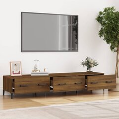 Televizoriaus spintelė, Mediena, 150x34,5x30cm, ruda ąžuolo spalva kaina ir informacija | TV staliukai | pigu.lt
