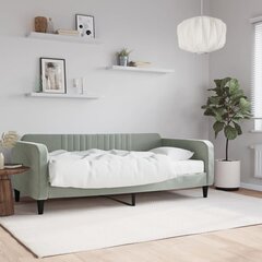 Sofa-lova vidaXL, 90x190 cm, pilka kaina ir informacija | Lovos | pigu.lt