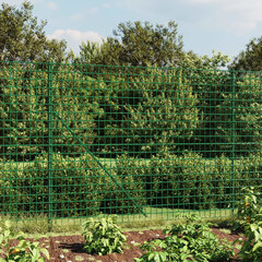 Vielinė tinklinė tvora su flanšais, žalios spalvos, 2,2x25m цена и информация | Заборы и принадлежности к ним | pigu.lt