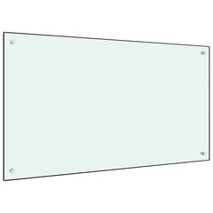 vidaXL virtuvės sienelė, 100x60 cm, balta kaina ir informacija | Virtuvės baldų priedai | pigu.lt