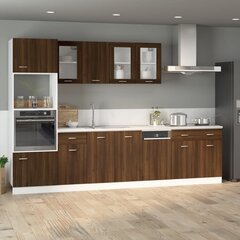 Apatinė spintelė su stalčiumi, ruda, 40x46x81,5cm, mediena kaina ir informacija | Virtuvinės spintelės | pigu.lt