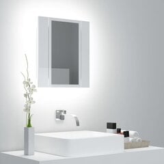 Vonios spintelė vidaXL LED 40, balta цена и информация | Шкафчики для ванной | pigu.lt