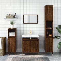 Vonios spintelė vidaXL, ruda цена и информация | Шкафчики для ванной | pigu.lt