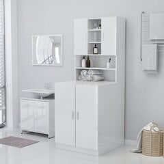 Skalbimo mašinos spintelė, 71x71,5x91,5 cm, balta цена и информация | Шкафчики для ванной | pigu.lt