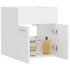 Spintelė praustuvui, 41x38,5x46cm, baltos spalvos цена и информация | Шкафчики для ванной | pigu.lt