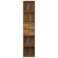 Spintelė knygoms, dūminio ąžuolo, 36x30x171cm, apdirbta mediena kaina ir informacija | Lentynos | pigu.lt