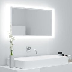 Veidrodis vidaXL LED 80, baltas цена и информация | Зеркала в ванную | pigu.lt