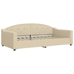 Sofa-lova vidaXL, 100x200 cm, smėlio spalvos цена и информация | Кровати | pigu.lt