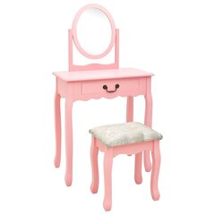 Kosmetinis staliukas 65x36x128 cm rožinis цена и информация | Туалетные столики | pigu.lt