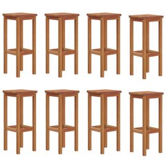 Baro taburetės, 8vnt., akacijos medienos masyvas kaina ir informacija | Virtuvės ir valgomojo kėdės | pigu.lt