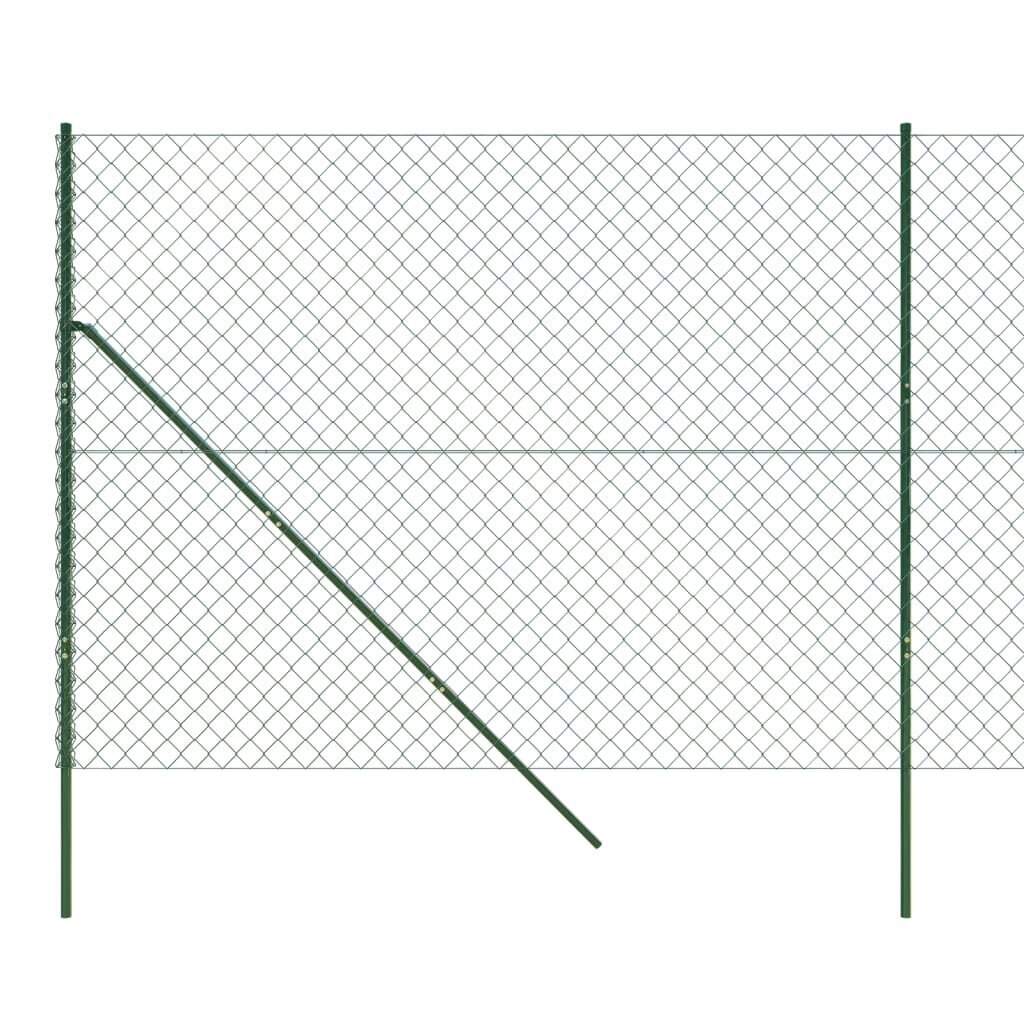 Tinklinė tvora vidaXL 2,2x25m kaina ir informacija | Tvoros ir jų priedai | pigu.lt