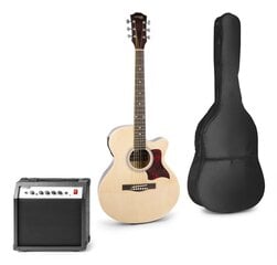 Elektrinės akustinės gitaros rinkinys Pack natural Max ShowKit kaina ir informacija | Gitaros | pigu.lt