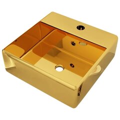 Praustuvas 410x410, auksinis цена и информация | Раковины | pigu.lt