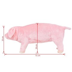 Stovintis minkštas žaislas Paršelis, rožinis, 33 cm. цена и информация | Мягкие игрушки | pigu.lt