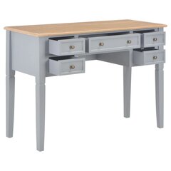 Rašomasis stalas, 109,5x45x77,5cm, pilkas kaina ir informacija | Kompiuteriniai, rašomieji stalai | pigu.lt