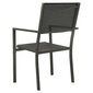 Sodo kėdė, 2 vnt., juoda цена и информация | Lauko kėdės, foteliai, pufai | pigu.lt