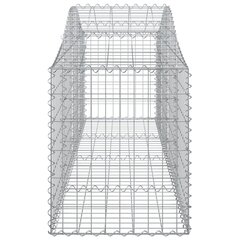 Išlenkti gabiono krepšiai, 5vnt., 200x50x60/80cm kaina ir informacija | Tvoros ir jų priedai | pigu.lt