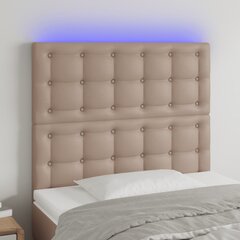 Galvūgalis su led, juodas, 80x5x118/128cm kaina ir informacija | Lovos | pigu.lt