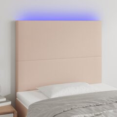 Galvūgalis su led, juodas, 80x5x118/128cm цена и информация | Кровати | pigu.lt