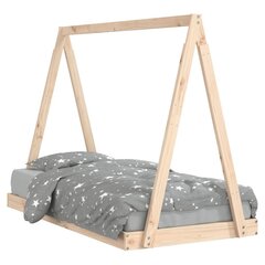 Vaikiškas lovos rėmas vidaXL, 80x160 cm, rudas kaina ir informacija | Vaikiškos lovos | pigu.lt