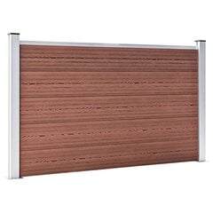 Sodo tvora WPC 872x106 cm, ruda kaina ir informacija | Tvoros ir jų priedai | pigu.lt
