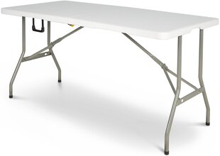 Sulankstomas stalas Cate 152, baltas kaina ir informacija | Lauko stalai, staliukai | pigu.lt