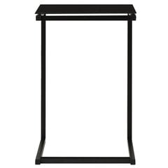 Šoninis staliukas, 40x40x60 cm, juodas цена и информация | Журнальные столики | pigu.lt