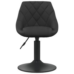 vidaXL Valgomojo kėdė, juodos spalvos, aksomas (335313) kaina ir informacija | Virtuvės ir valgomojo kėdės | pigu.lt