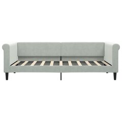 Sofa-lova vidaXL, 90x190 cm, pilka цена и информация | Кровати | pigu.lt