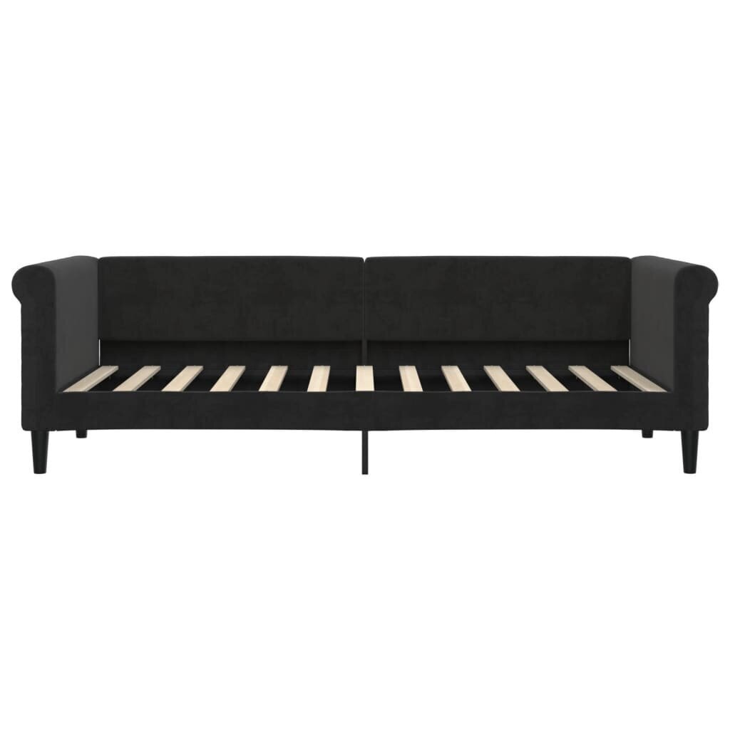 Sofa-lova vidaXL, 80x200 cm, juoda kaina ir informacija | Lovos | pigu.lt