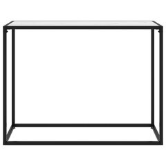Konsolinis staliukas, 100x35x75 cm, baltas kaina ir informacija | Kavos staliukai | pigu.lt