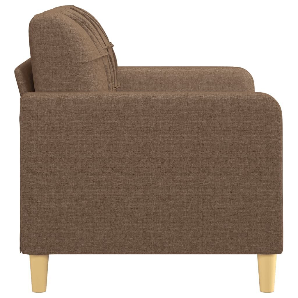 Dvivietė sofa vidaXL, 120cm, ruda kaina ir informacija | Sofos | pigu.lt