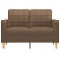 Dvivietė sofa vidaXL, 120cm, ruda kaina ir informacija | Sofos | pigu.lt