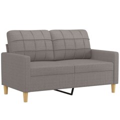 Dvivietė sofa vidaXL, 120cm, ruda/pilka цена и информация | Диваны | pigu.lt