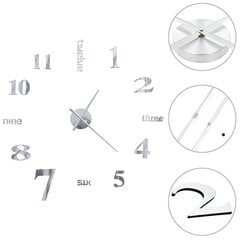 3D Sieninis laikrodis, 100cm kaina ir informacija | Laikrodžiai | pigu.lt