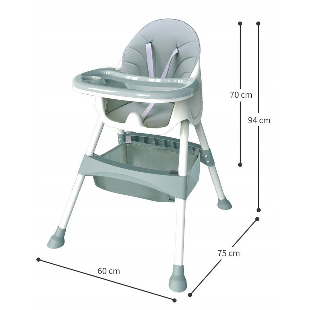 Vaikų maitinimo kėdė 3in1 Omimar kaina ir informacija | Maitinimo kėdutės | pigu.lt