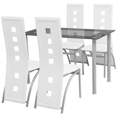 Комплект мебели для столовой, Белый цена и информация | Комплекты мебели для столовой | pigu.lt