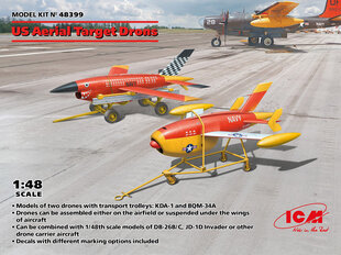 Klijuojamas modelis ICM 48399 US Aerial Target Drones 1/48 цена и информация | Склеиваемые модели | pigu.lt