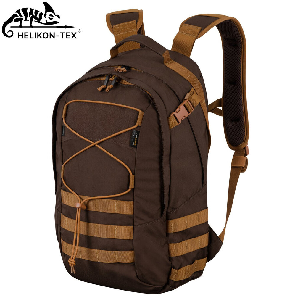 Taktinė karinė-turistinė kuprinė HELIKON-TEX EDC Cordura, 21L, Earth Brown цена и информация | Turistinės ir kelioninės kuprinės | pigu.lt