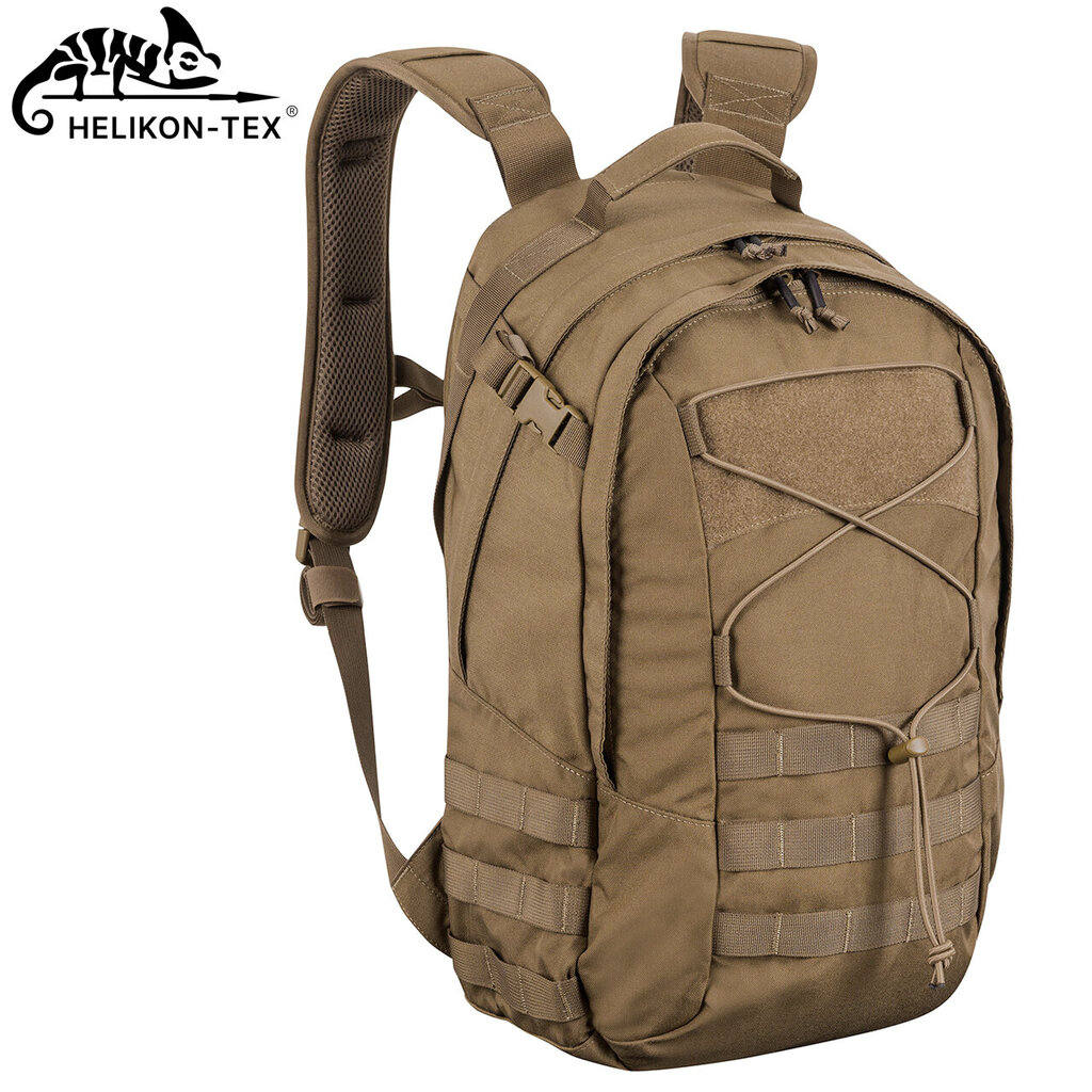 Taktinė karinė-turistinė kuprinė HELIKON-TEX EDC Cordura, 21L, Earth Brown цена и информация | Turistinės ir kelioninės kuprinės | pigu.lt