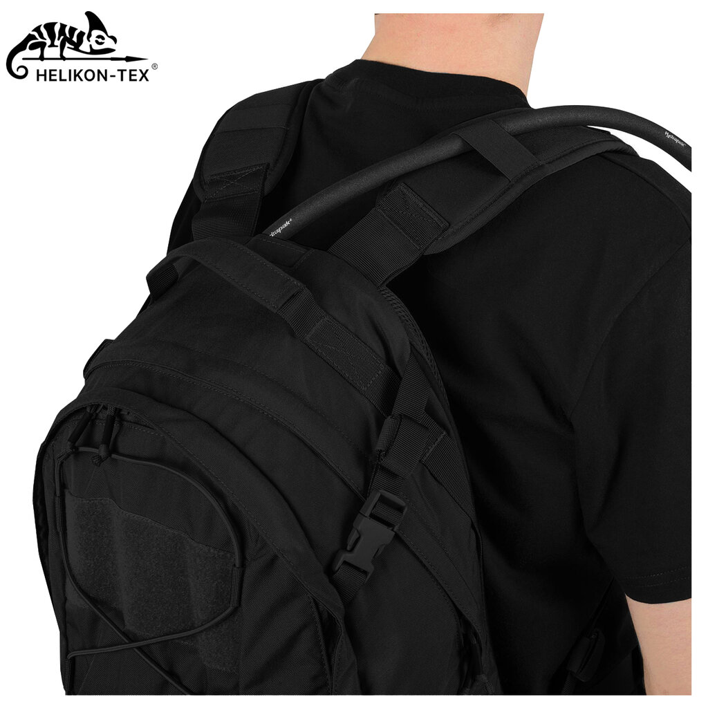 Taktinė karinė-turistinė kuprinė HELIKON-TEX EDC Cordura, 21L, Juoda цена и информация | Turistinės ir kelioninės kuprinės | pigu.lt