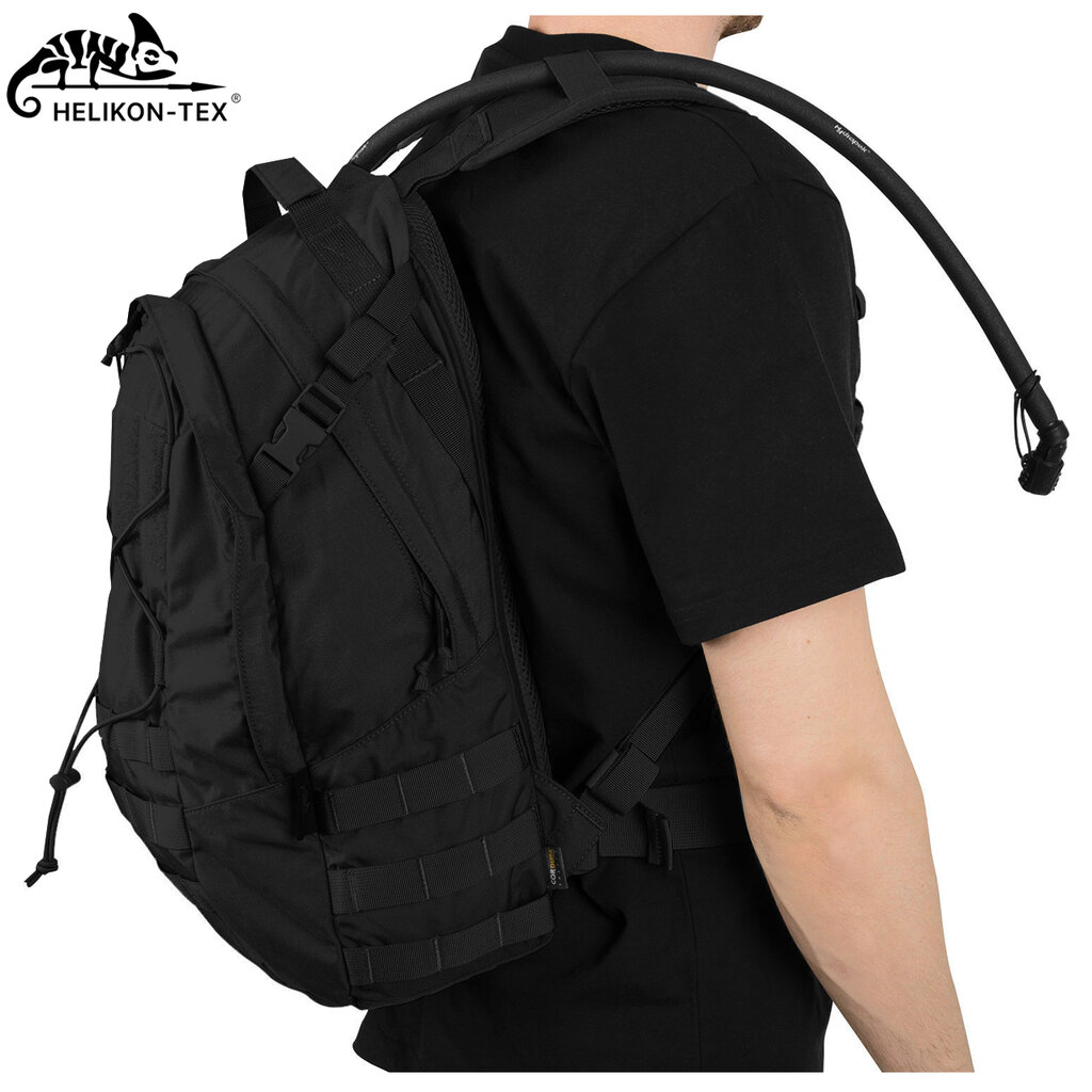 Taktinė karinė-turistinė kuprinė HELIKON-TEX EDC Cordura, 21L, Juoda цена и информация | Turistinės ir kelioninės kuprinės | pigu.lt