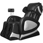 Elektrinis masažinis krėslas, dirbtinė oda, juodas kaina ir informacija | Svetainės foteliai | pigu.lt