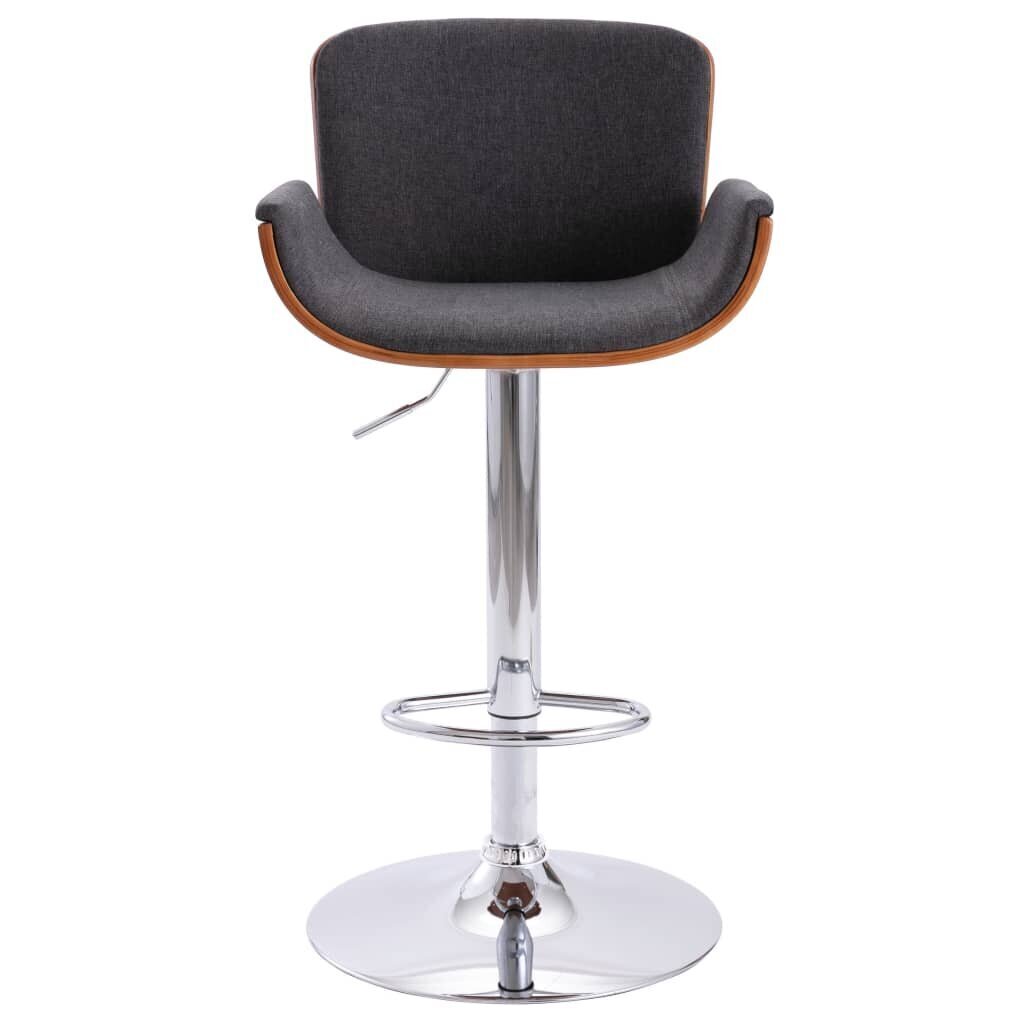 Baro kėdė su audiniu, pilkos spalvos kaina ir informacija | Virtuvės ir valgomojo kėdės | pigu.lt