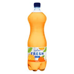Gazuotas apelsinų skonio geriamasis vanduo Vichy Fresh Bubbles, 1,5 l kaina ir informacija | Vanduo | pigu.lt
