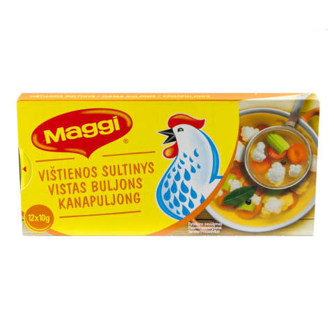 Vištienos sultinys Maggi, 12 kubelių x 10 g, 120 g цена и информация | Sriubos, sultiniai | pigu.lt