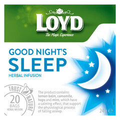 Vaistažolių arbata Loyd Good Night's Sleep, 24 g kaina ir informacija | Arbata | pigu.lt